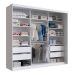 Guarda-Roupa Casal Alya 3 Portas 4 Gavetas Branco
