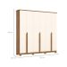 Guarda-Roupa Casal Andréas 6 Portas 6 Gavetas Off White e Nature