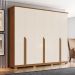 Guarda-Roupa Casal Andréas 6 Portas 6 Gavetas Off White e Nature