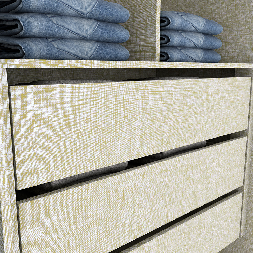 Guarda-Roupa Casal Andréas 6 Portas 6 Gavetas Off White e Nature