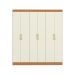 Guarda-Roupa Casal Annelise 6 Portas 2 Gavetas Canela e Off White