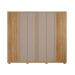 Guarda-Roupa Casal Apollo Ripado 6 Portas 4 Gavetas Buriti e Fendi