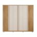 Guarda-Roupa Casal Apollo Ripado 6 Portas 4 Gavetas Buriti e Off White