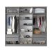Guarda-Roupa Casal Asti 100% MDF 6 Portas 2 Gavetas Bege