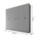 Guarda-Roupa Casal Asti 100% MDF 6 Portas 2 Gavetas Bege