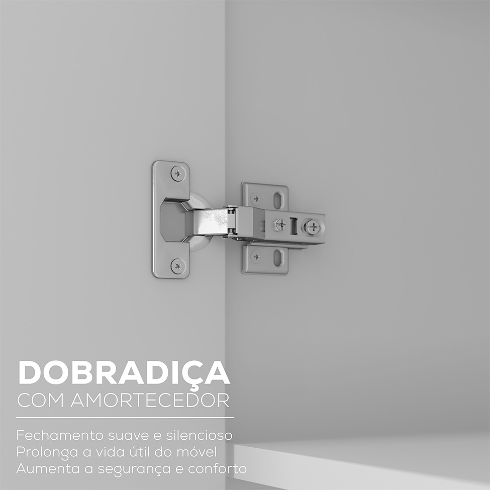 Guarda-Roupa Casal Asti 100% MDF 6 Portas 2 Gavetas Bege