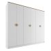 Guarda-Roupa Casal Asti 100% MDF 6 Portas 2 Gavetas Branco