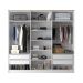 Guarda-Roupa Casal Asti 100% MDF 6 Portas 2 Gavetas Branco