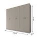 Guarda-Roupa Casal Asti 100% MDF 6 Portas 2 Gavetas Urbi