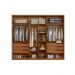 Guarda-Roupa Casal Atrice com Detalhe Ripado 6 Portas 6 Gavetas Nogueira