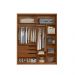 Guarda-Roupa Casal Attore 4 Portas 3 Gavetas Nogueira