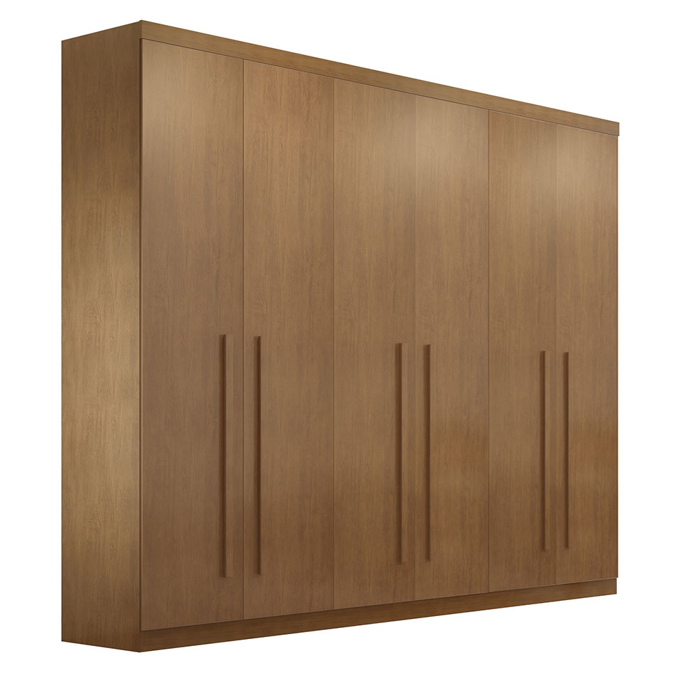 Guarda-Roupa Casal Bahia 6 Portas 4 Gavetas Imbuia
