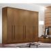 Guarda-Roupa Casal Bahia 6 Portas 4 Gavetas Imbuia