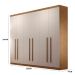 Guarda-Roupa Casal Bahia 6 Portas Imbuia e Off White