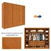 Guarda-Roupa Casal Barcelona 6 Portas 6 Gavetas Cinamomo