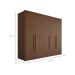 Guarda-Roupa Casal Bari 5 Portas 8 Gavetas Cacau