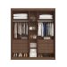 Guarda-Roupa Casal Bari 5 Portas 8 Gavetas Cacau