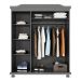 Guarda-Roupa Casal Bastian 3 Portas Cinza