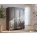 Guarda-Roupa Casal Bastian 3 Portas Cinza