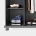 Guarda-Roupa Casal Bastian 3 Portas Cinza