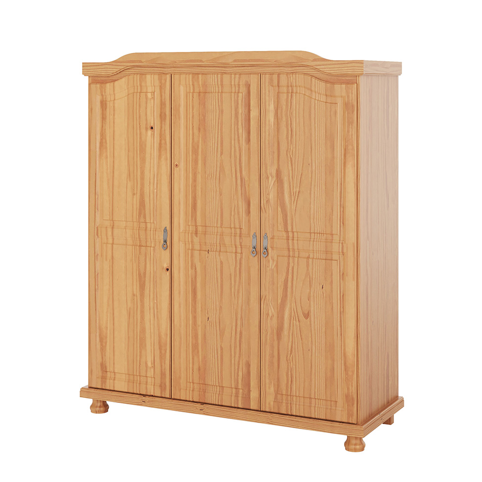 Guarda-Roupa Casal Bastian 3 Portas Natural