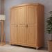 Guarda-Roupa Casal Bastian 3 Portas Natural