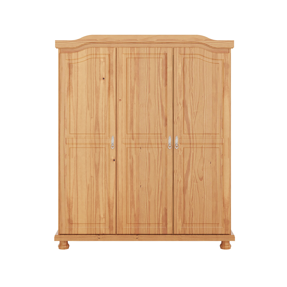 Guarda-Roupa Casal Bastian 3 Portas Natural