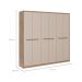 Guarda-Roupa Casal Belmont 6 Portas 3 Gavetas Noce e Off White