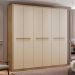 Guarda-Roupa Casal Belmont 6 Portas 3 Gavetas Noce e Off White