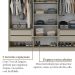 Guarda-Roupa Casal Brescia 6 Portas 4 Gavetas Bege