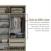 Guarda-Roupa Casal Brescia 6 Portas 4 Gavetas Bege