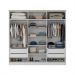 Guarda-Roupa Casal Brescia 6 Portas 4 Gavetas Branco