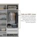 Guarda-Roupa Casal Brescia 6 Portas 4 Gavetas Branco