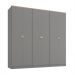 Guarda-Roupa Casal Brescia 6 Portas 4 Gavetas Cinza