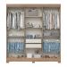 Guarda-Roupa Casal Briz 6 Portas 2 Gavetas Jequitibá