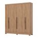 Guarda-Roupa Casal Briz 6 Portas 2 Gavetas Jequitibá