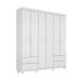 Guarda-Roupa Casal Canadá Plus 6 Portas 4 Gavetas Branco
