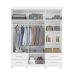 Guarda-Roupa Casal Canadá Plus 6 Portas 4 Gavetas Branco
