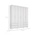 Guarda-Roupa Casal Canadá Plus 6 Portas 4 Gavetas Branco