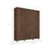 Guarda-Roupa Casal Canadá Plus 6 Portas 4 Gavetas Cacau
