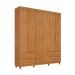 Guarda-Roupa Casal Canadá Plus 6 Portas 4 Gavetas Cinamomo