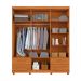 Guarda-Roupa Casal Canadá Plus 6 Portas 4 Gavetas Cinamomo