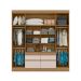 Guarda-Roupa Casal Cannes 4 PT 4 GV Off White e Amendola
