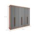 Guarda-Roupa Casal Capri 6 Portas 6 Gavetas Avelã e Linho