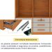 Guarda-Roupa Casal Chicago 3 Portas 9 Gavetas Cinamomo e Off White