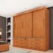 Guarda-Roupa Casal Chicago I 3 PT 9 GV Cinamomo