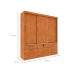 Guarda-Roupa Casal Chicago I 3 PT 9 GV Cinamomo