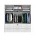 Guarda-Roupa Casal Chicago I 3 Portas 9 Gavetas Neve