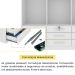 Guarda-Roupa Casal Chicago I 3 Portas 9 Gavetas Neve