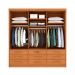 Guarda-Roupa Casal Chicago II 3 Portas 9 Gavetas Cinamomo